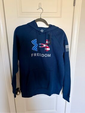 Under Armour Men’s Navy Freedom Pullover Hoodie